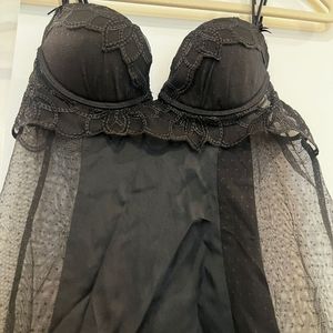 LA PERLA NEW black silk cami